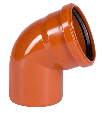 Отвод 67 для наружной канализации D110 "RTP"