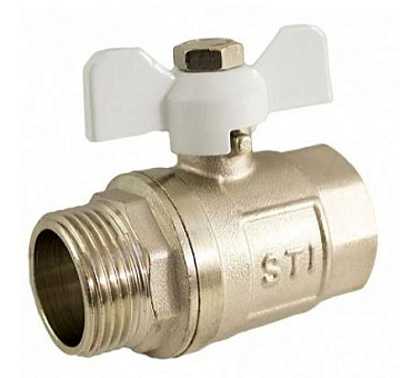 Кран шаровый d25(1) В/Н бабочка СТК серия5000 (5025.05)