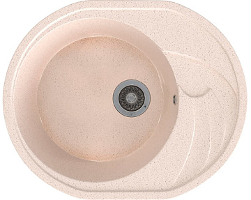 Мойка из искусственного мрамора MIXLINE ML-GMS08 570*460*170мм, БЕЖЕЫЙ (328)