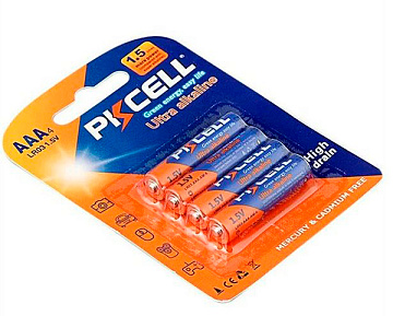 Эл. питания алкалиновый PKCELL 1.5V AAA LR03, 4 шт/бл