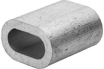 Зажим для стальных канатов алюминиевый М4
