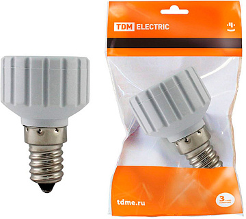 Переходник TDM Е14-GU10 SQ0335-1005