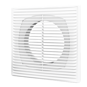 Решетка вентиляционная 2121П12Ф, АБС 208х208 с фланцем D125 ERA