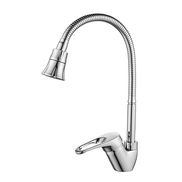 Смеситель ROSSINKA для кухни с гибким изливом (B35-26)
