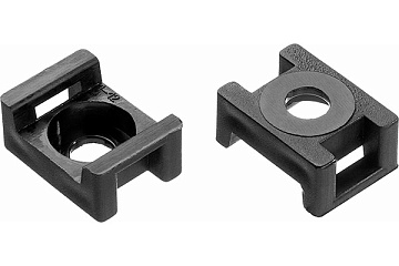 Площадка для хомута 16х23 усил. черная (500)