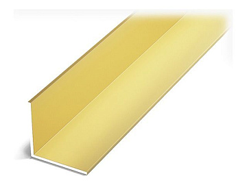 Алюминиевый уголок 25х25х1,2 (1,0м) золото