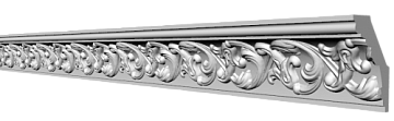 Плинтус потолочный Glanzepol GP-34/56