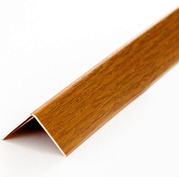 Фурнитура  ПВХ Угол Дуб темный 15х15мм 2,7м (уп. - 25 шт.)
