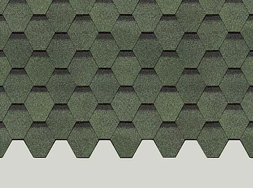 Гибкая черепица ЗЕЛЕНАЯ Docke PIE EUROPA КАРАТ(3м2)