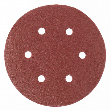 Круги абразивные на ворсовой подложке, перф., 150мм P500, 5шт Matrix 73851