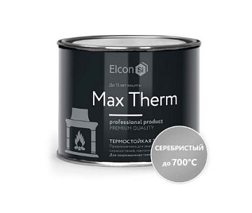 ELCON Эмаль термостойкая серебристая  700 градусов 0,4кг						