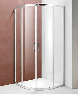 Душевое ограждение MIRSANT ROUND 100 (100*100) БЕЗ ПОДДОНА