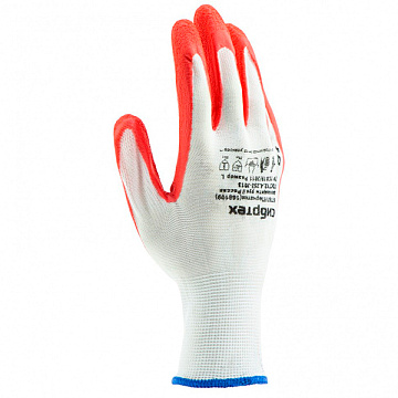 Перчатки рельефные, полиэфир + латекс р-р9 Сибртех (240) 67767