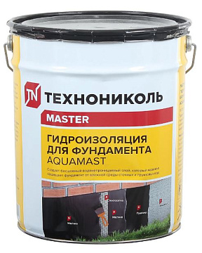 Гидроизоляция битумная д/фунд. Aqua Mast 18кг