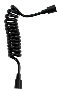 юШланг для биде пружинный САНАКС 1/2, 25-150 см чёрный (3787)