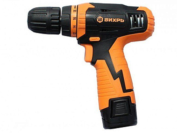 Дрель-шуруповерт аккум. Вихрь ДА-12Л-2 (1 Акб, коробка) 72/14/14