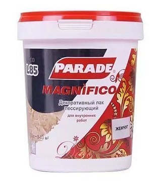 Декоративный лак Parade L85 Magnifico Жемчуг 0,9л