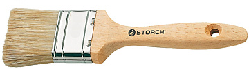 Кисть флейцевая 40мм, толщ 9мм, щетина ПЭТ-кит, дер.ручка STORCH 81354092