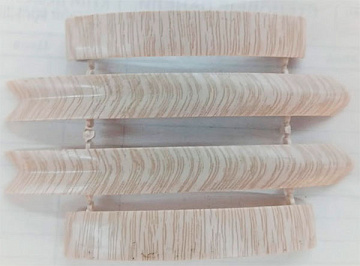 Набор комплектующих для наличника с кабель-каналом 70мм Идеал Дуб Северный 213 (уп.-25шт.)