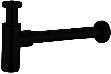 Сифон для умывальника 1 1/4 HB80-7 чёрн. б/выпуска прям. труб.