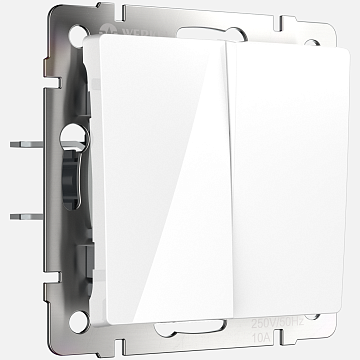 Механизм выключателя WERKEL 2 кл (белый) WL01-SW-2G