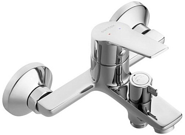 Смеситель ЛАТУНЬ для ванны короткий излив SANTEK ВЕНГА (WH5A10003C001)