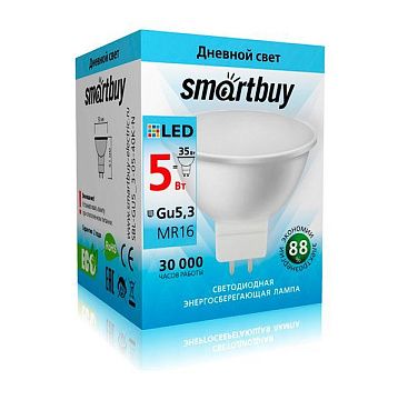 Лампа Smartbuy LED Gu5.3-03W/4000