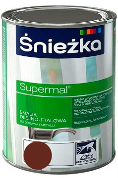 Эмаль Снежка Коричневая 0,8л