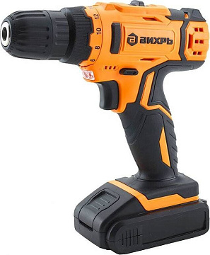Дрель-шуруповерт аккум. Вихрь ДА-18Л-2 (1АКБ, коробка) 72/14/16
