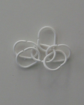 Кольца для штор в ванную пластиковые (14шт в упаковке) (75000)