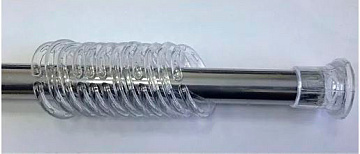 Карниз для ванной 210см ХРОМ 2110017