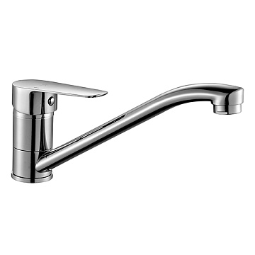 Смеситель ROSSINKA для кухни одноручный (35 мм) с поворотным изливом 250мм, хром (S35-21)