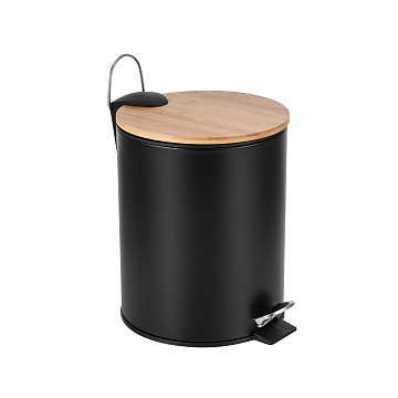 Ведро 3л DARK BLACK бамбук BIN-3LBB