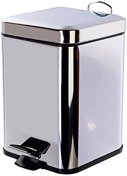 Ведро для мусора квадратное 3л с педалью САНАКС (10803)