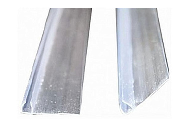 Отсекатель дверной вертикальный под стекло 4мм, угол 90, ширина 15мм, h-1750мм ERLIT (1016015002)