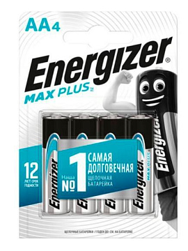 Элемент питания ENERGIZER Max Plus LR6/AA/E91 BP4 БАТ  цена за 1бл