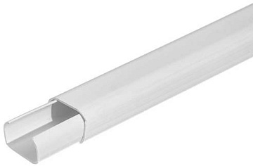 Кабель-канал 15х10мм 2,2м "Деконика", Белый глянцевый 001-G