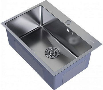 Мойка из нержавеющей стали MIXLINE PRO 65*45 толщ.3,0*0,8мм, глубина 200мм ()