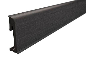 Плинтус напольный Salag Alpha 80мм Черный 2,4м (уп. - 10 шт.) (AP81M3)