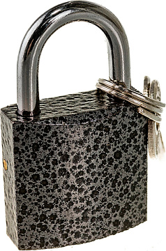 Замок навесной ЧУГУН серия800 25мм НОРА-М