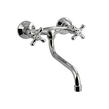 Смеситель MAYFAIR для кухни НАСТЕННЫЙ, ручка крест (87304)
