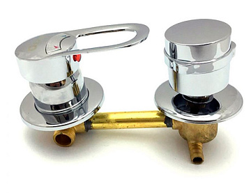 Смеситель для душевой кабины 2-х режимный 100 мм ERLIT выводы под хомут (0921075002)