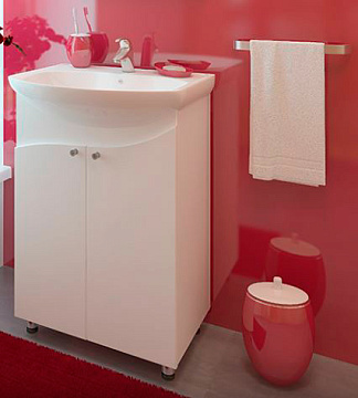 EVAGOLD "SPRING" 55 Зеркало-Шкаф (БЕЛЫЙ)