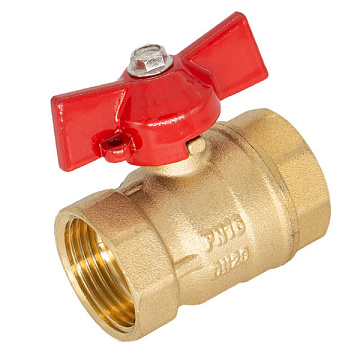 Кран шар. для воды 1/2" г/г бабочка ОПТИМА