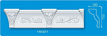 Плинтус потолочный 16021 Формат 1,3м (35)