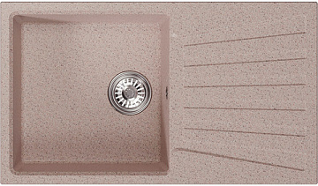 юМойка из искусственного мрамора MIXLINE ML-GM20 с крылом 830*480*190 ПЕСОЧНЫЙ (302)