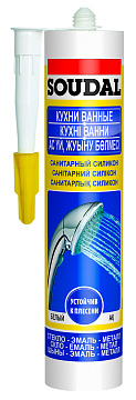 Силикон санитар. бесцвет 280мл Соудал Profil 124253 (15)