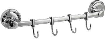 Вешалка с 4-я крючками прямая САНАКС (1214)