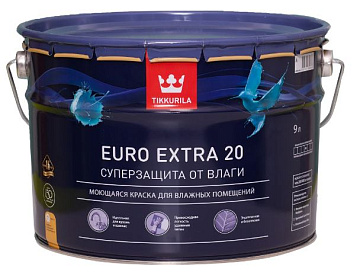 Краска EURO-20 А 9л TIKKURILA