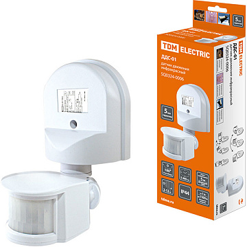 Датчик движения TDM ДДС-01 1100 Вт 2-12 м настенный SQ0324-0006